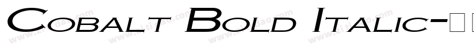 Cobalt Bold Italic字体转换